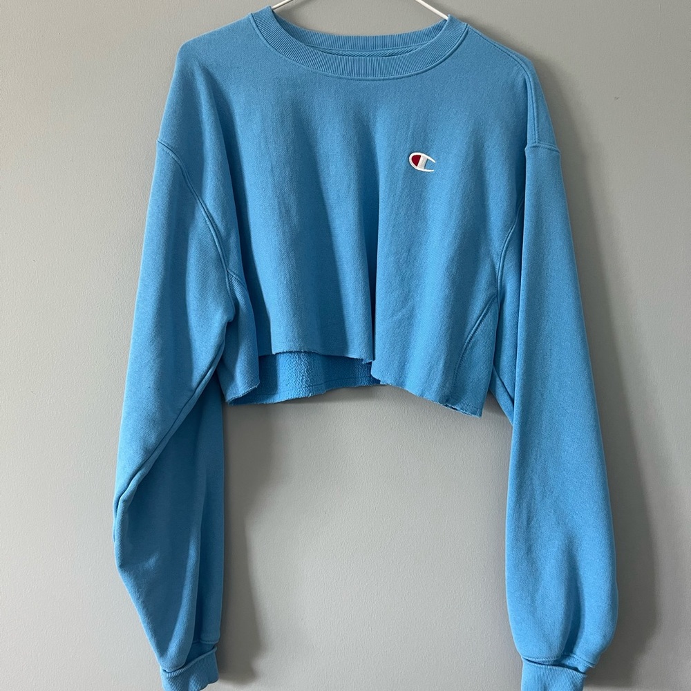 champion cropped sweatshirt